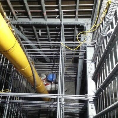 SlikTremie performing a deep well pour.